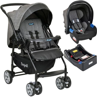 Carrinho de Bebe Burigotto Rio K Bebe Conforto Base Preto
