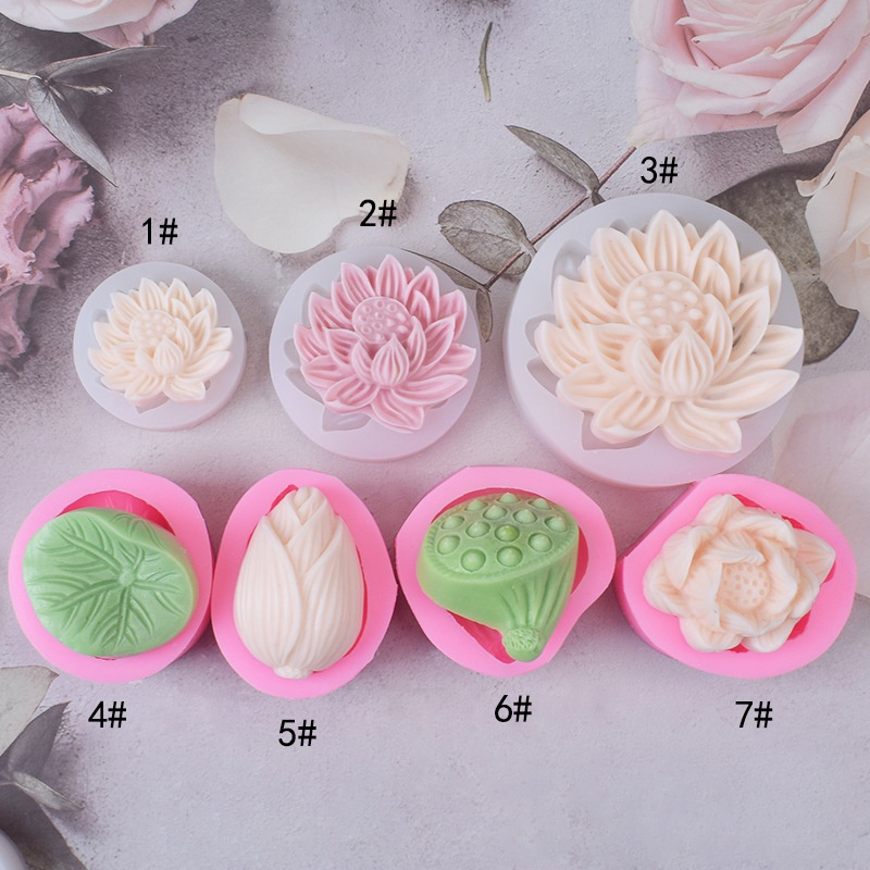 Folha De Lótus , Forma De Raiz Dim Sum Fazendo Molde De Silicone Bolo De Açúcar Mão Chocolate Sabonete Diy Velas