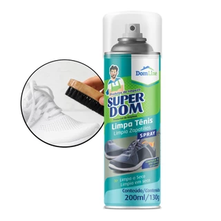 Limpa Tenis A Seco Desengraxante Sapato Couro Em Spray 200ml