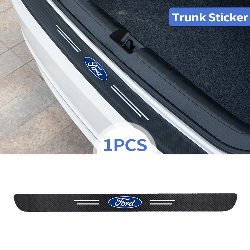 Para Ford Fibra De Carbono Adesivo Protetor De Porta De Carro Auto ...