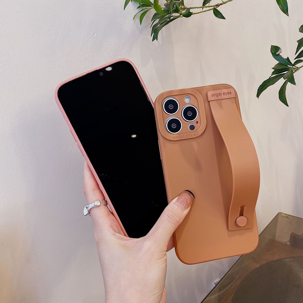 Capa De Silicone Para O Pulso Do Telefone Samsung GalaxyA55 A35 A25 A15 A04s A34 A54 A04e A13 A03s A73 A53 A23 A33 A32 A52 A72 A31 A51 A71 A50 A21S A70 A30 Traseira Suporte