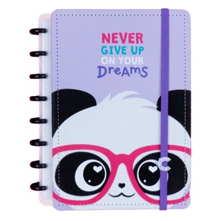 Caderno Inteligente Pandalu by Luluca Tam. A5 Discos Pretos