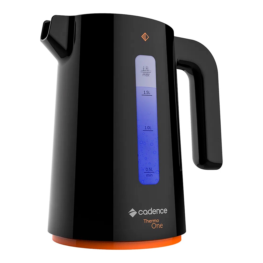 Chaleira Elétrica Cadence Contrast CEL388 1,7 Litros Thermo One Luz Indicadora Porta Fio