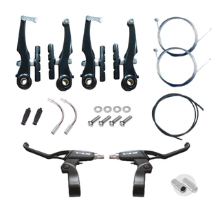Kit Freio V brake Alumínio Gta Completo + Cabo e Conduite