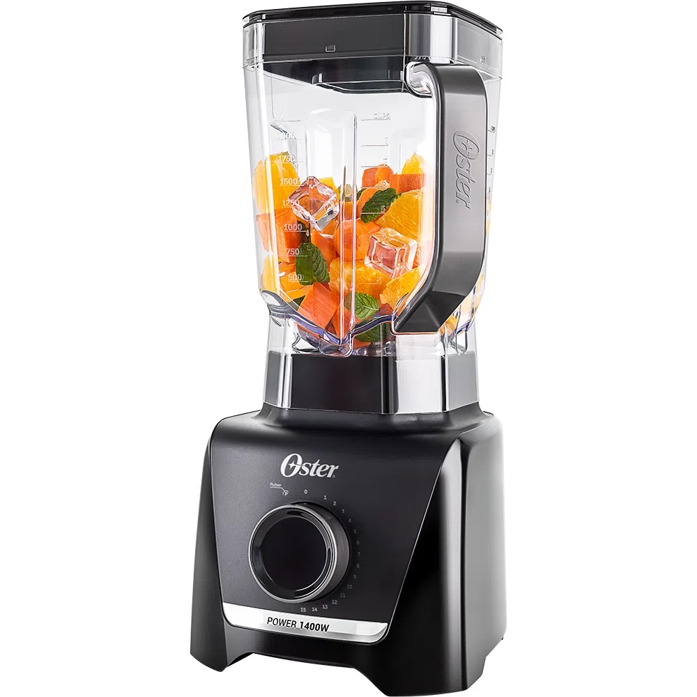 LIQUIDIFICADOR OSTER 1400 FULL PRETO 3,2 LITROS 15 VELOCIDADES
