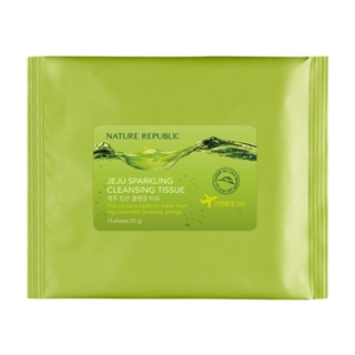 [Jeju Sparling Cleansing Tissue 15 Folha 70g