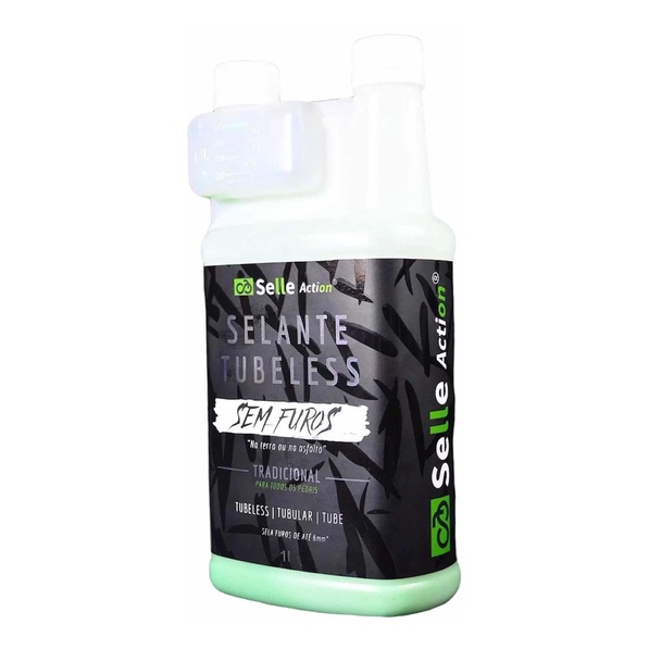 Liquido Selante Tubeless Selle Action 1 Litro Com Dosador verde