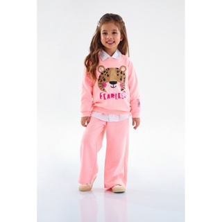 Conjunto Infantil Feminino com Blusão e Calça de Moletom Up Baby