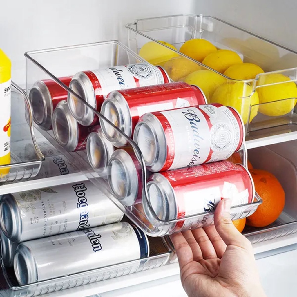 Suporte Geladeira Organizador Cozinha Lata Cerveja Refrigerante Acrílico Multiuso