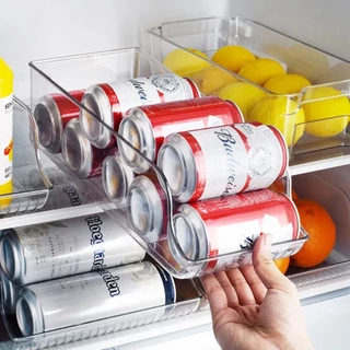Suporte Geladeira Organizador Cozinha Lata Cerveja Refrigerante Acrílico Multiuso