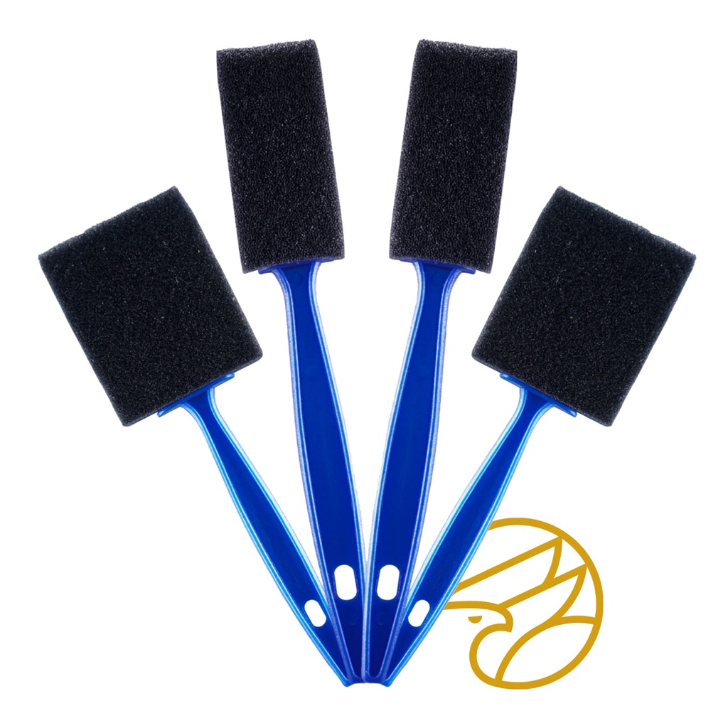 Pincel de Espuma p/ Detalhamento Automotivo, Kit c/04 - Vonixx