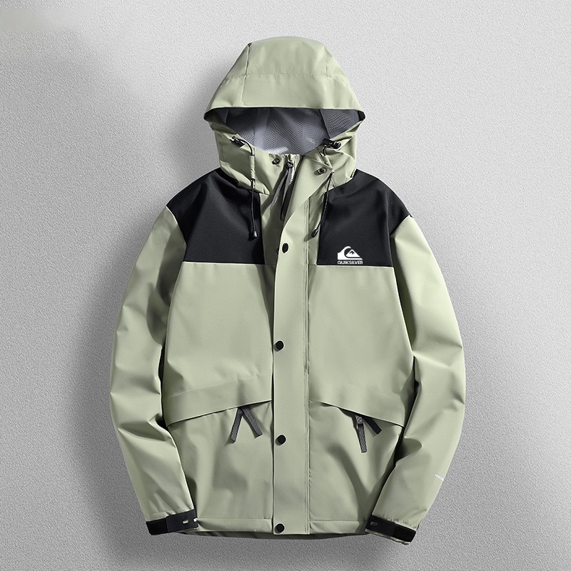 Jaqueta Masculina A Prova D agua Para Homens Quiksilver Windbreaker Exterior D agua Shopee Brasil