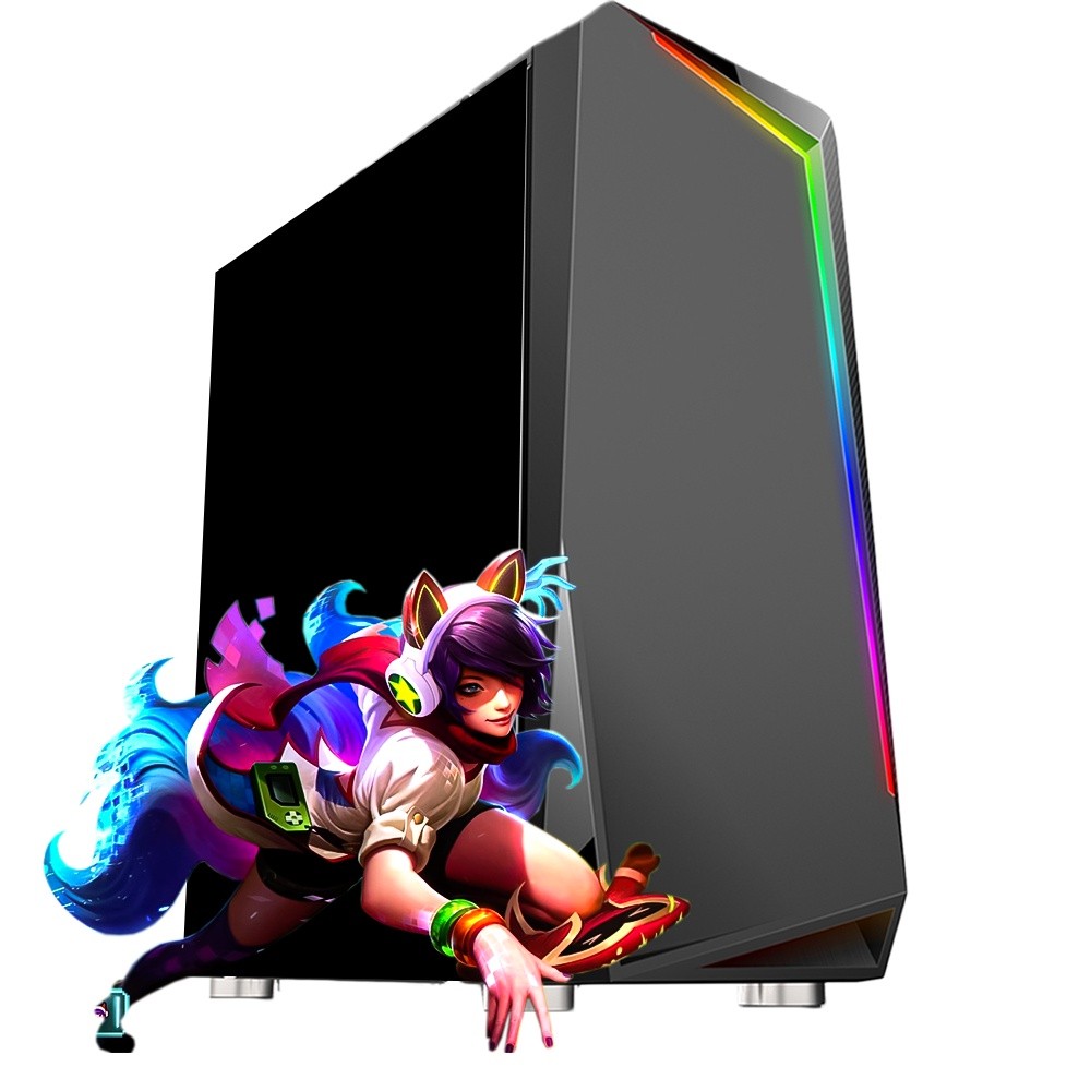 PC Gamer Completo Fácil Intel Core i3 10100F (10ª Geração) 16GB DDR4 RTX 2060 Super 8GB SSD 960GB - Monitor 19" Kit Game