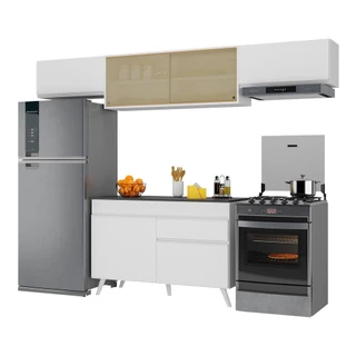 Armário de Cozinha Compacta 260cm Veneza Multimóveis V3698