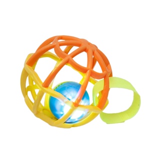 Baby Ball Luz e Som Laranja com Amarelo - Buba