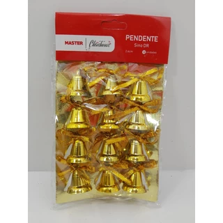 Enfeite de natal - Pendente sino 12UND
