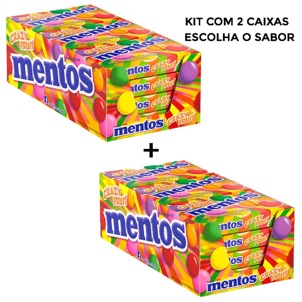 Kit Bala Mentos Slim Box Escolha o seu Sabor Preferido 2 caixas com 12 unidades- Perfetti