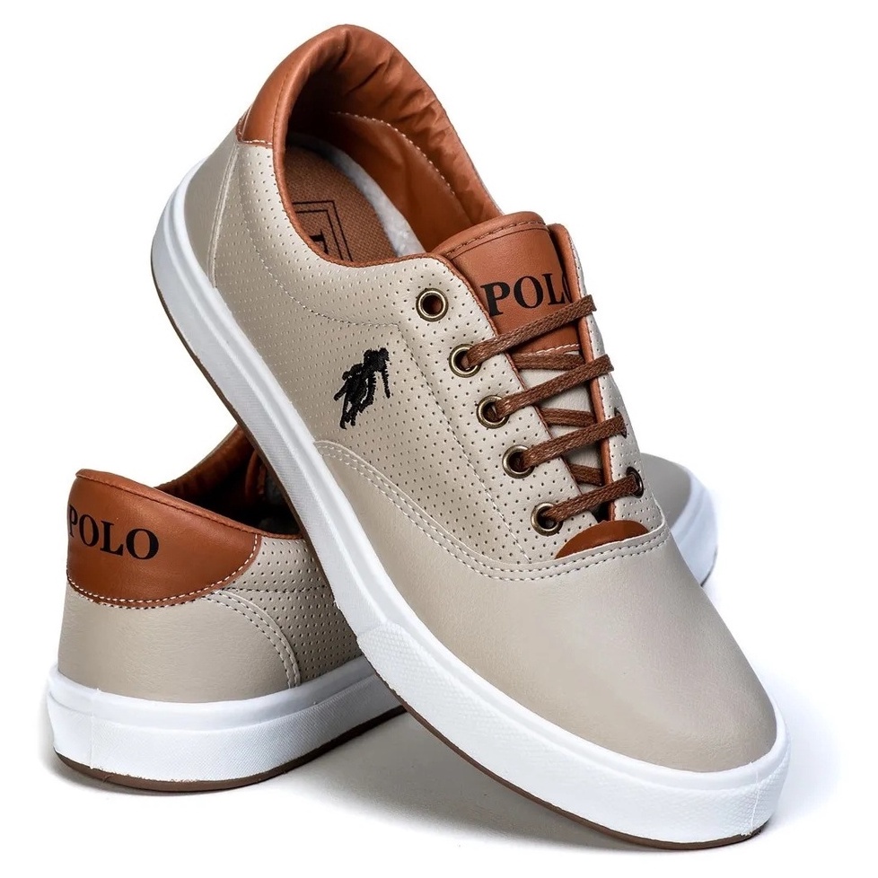 Tênis Masculino Polo Sapatenis Masculino Casual polo joy sapatenis casual Couro Sintético sapa tênis casual social Sapatenis tenis Social Sapatilha masculina elastico sapatilia sapato para homem sapatos Esporte fino