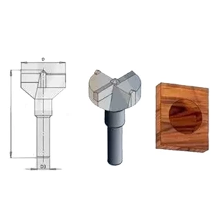 Broca Forstner para Dobradiça 30x50mm 2330001.05 Radix