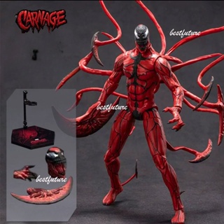 Yamaguchi Marvel Carnage Red Venom Action Figure Modelo Brinquedos