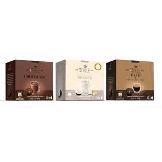 Capsula Cafe Italle Dolce Gusto Chocolate 3 sabores Gourmet 30 Capsulas