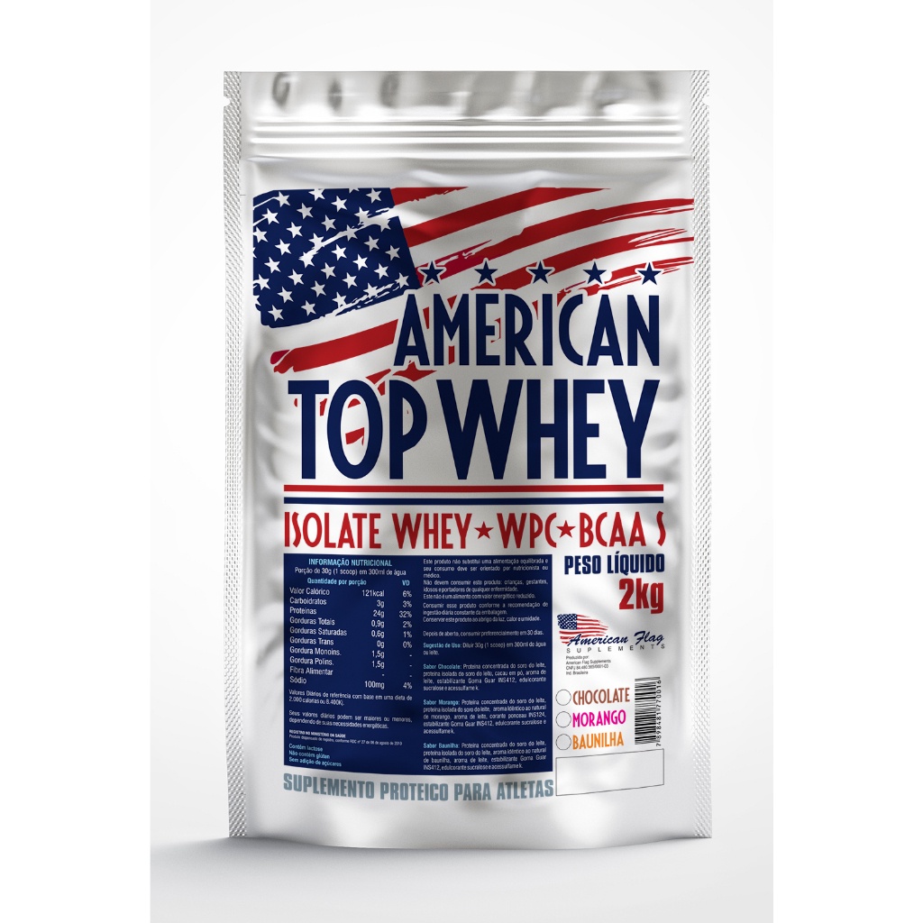 Suplemento Whey Protein Isolado e Concentrado AmericanTop 2Kg