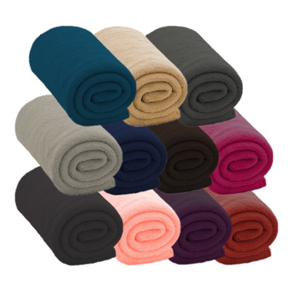 Manta Cobertor Mantinha Fleece Microfibra Casal 1,80m x 2,00m Antialérgica