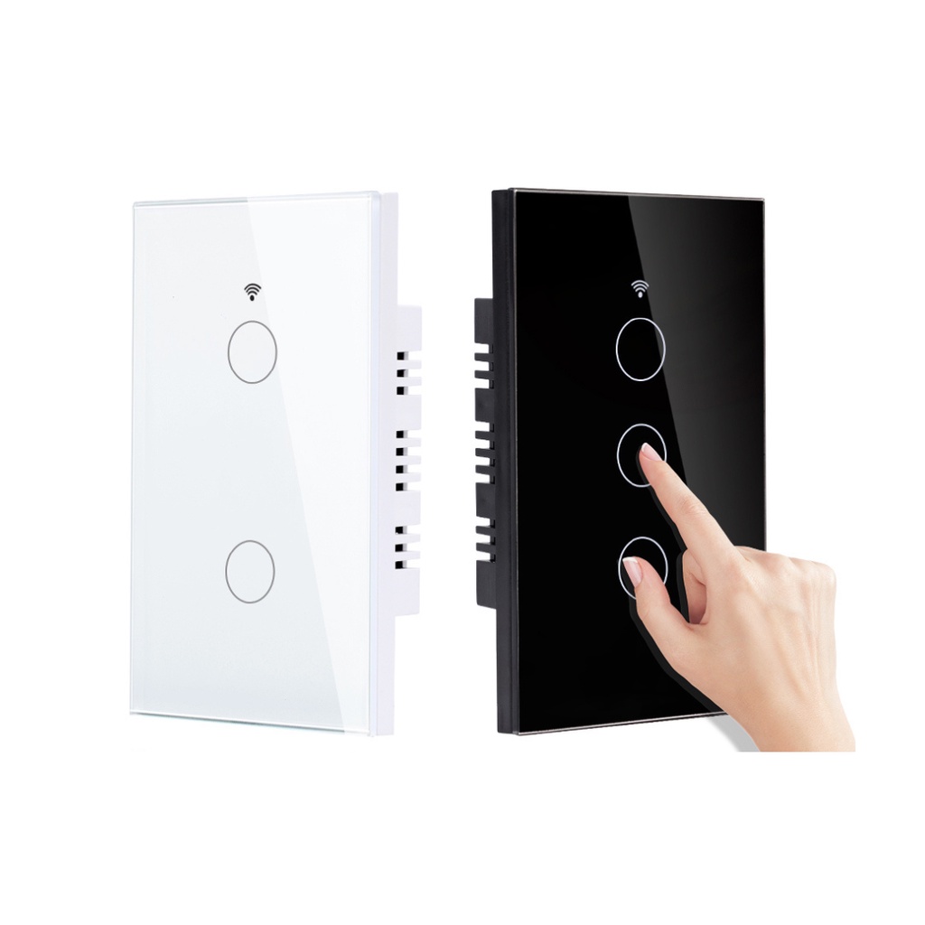 Interruptor Inteligente Wi-fi Nova Digital 2 Botões PRETO