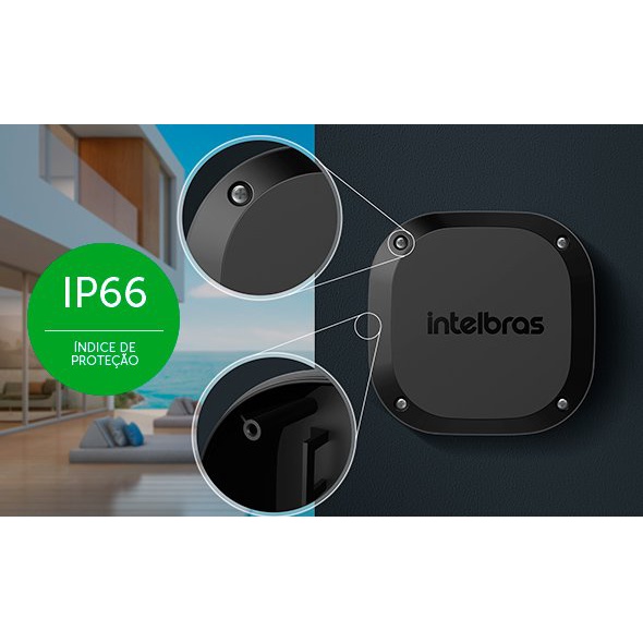 CAIXA PLASTICA DE PASSAGEM VBOX 1100 BLACK INTELBRAS