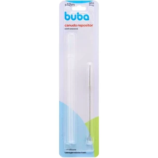 Kit Canudo em Silicone e Escova para Garrafinha Fresh 13785 - Buba
