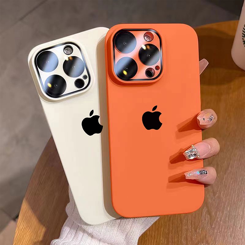 Estilo Simples Capa De Proteção De Lente De Vidro Integrada De Alta Qualidade Do Telefone iphone 15 14 13 12 11 pro max pc Dura