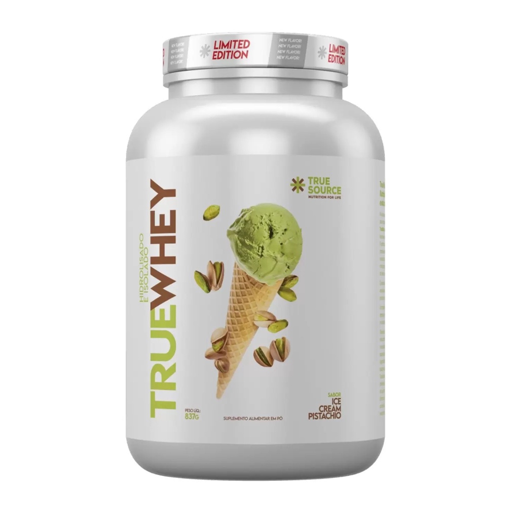 WHEY HIDROLISADO E ISOLADO TRUE WHEY (837G) TRUE SOURCE – PISTACHE