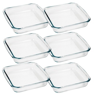 Conjunto de Assadeiras Marinex Quadrada 1,8 Litros Média 6 Peças