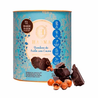 Lata de Bombom Avelã e Cacau Haoma 200g