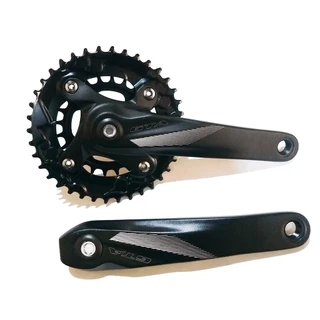 Pedivela Duplo 38/24 Ponta Quadrada Alumínio 2x9v Duas Coroas Serve 2x8 e 2x7v Bike Gta Ciclismo Mtb