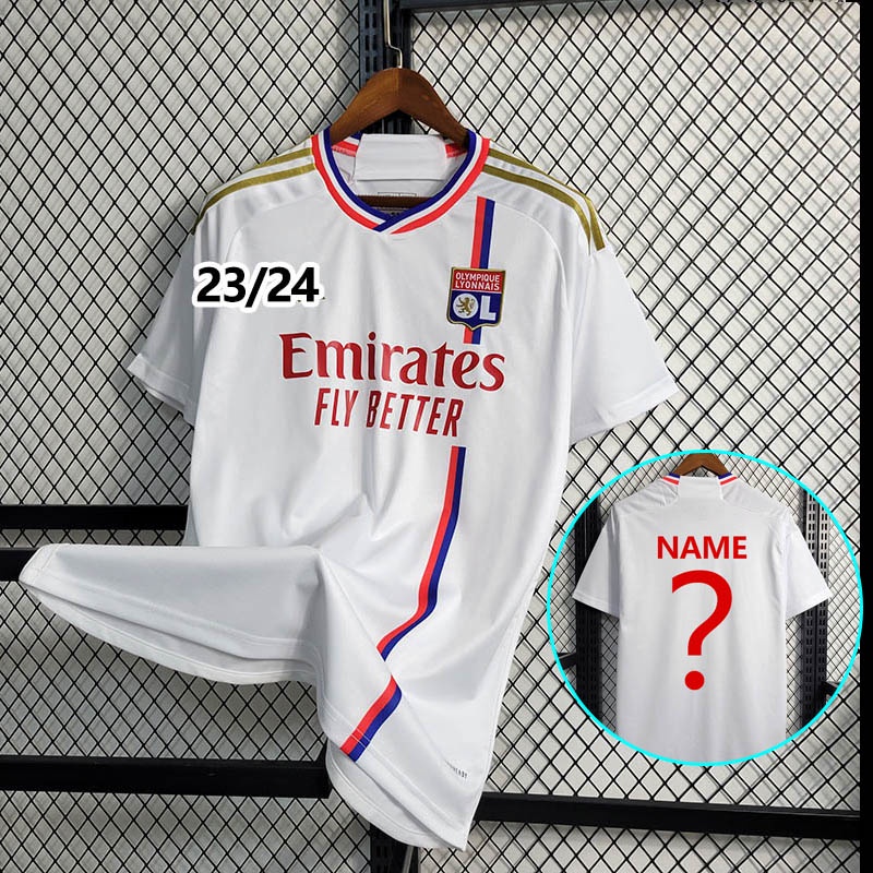 Camisa De Futebol Masculina 2023/24 Lyon Home Jersey Shopee Brasil