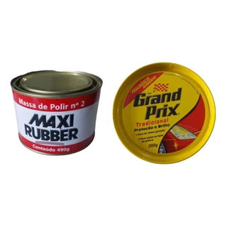 Kit Polimento Automotivo Massa Polir + Cera Polidora Carro