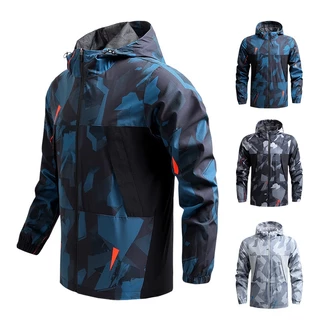 Casual Windbreaker Masculino Casaco Com Capuz Esportivo Para O Exterior