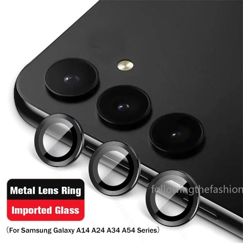 Filme Câmera 3D Para Samsung Galaxy A05 A05s A14 4G A24 A34 A54 5G S23 FE LTE 2023 Curverd Preto Cobertura Total Protetor De Lente HD Vidro Temperado Traseiro