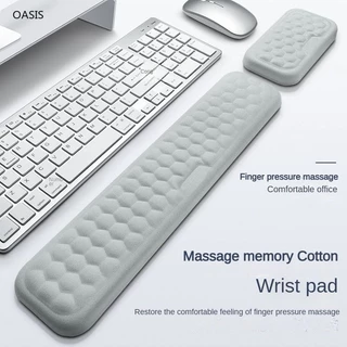 Material De Algodão Memória Suporte De Pulso De Proteção Do Teclado , Rato De Silicone Louco