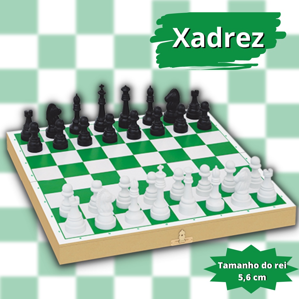 Xadrez e Dama De Madeira (38,5X38,5) - HOYLE GAMES