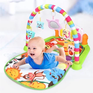 Brinquedo De Pedal De Música Para Bebê, Rack De Fitness Para Bebê 0-36 Meses, Tapete De Chão Para Bebê Recém-nascido, Pedal De Piano Para Bebê