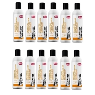 Kit 12 Shampoo e Condicionador Antipulgas P/Cães Ibasa 200ml