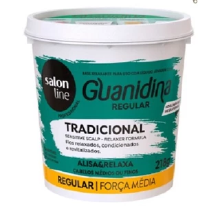 Guanidina Tradicional Regular Alisa e Relaxa Salon Line 218gr