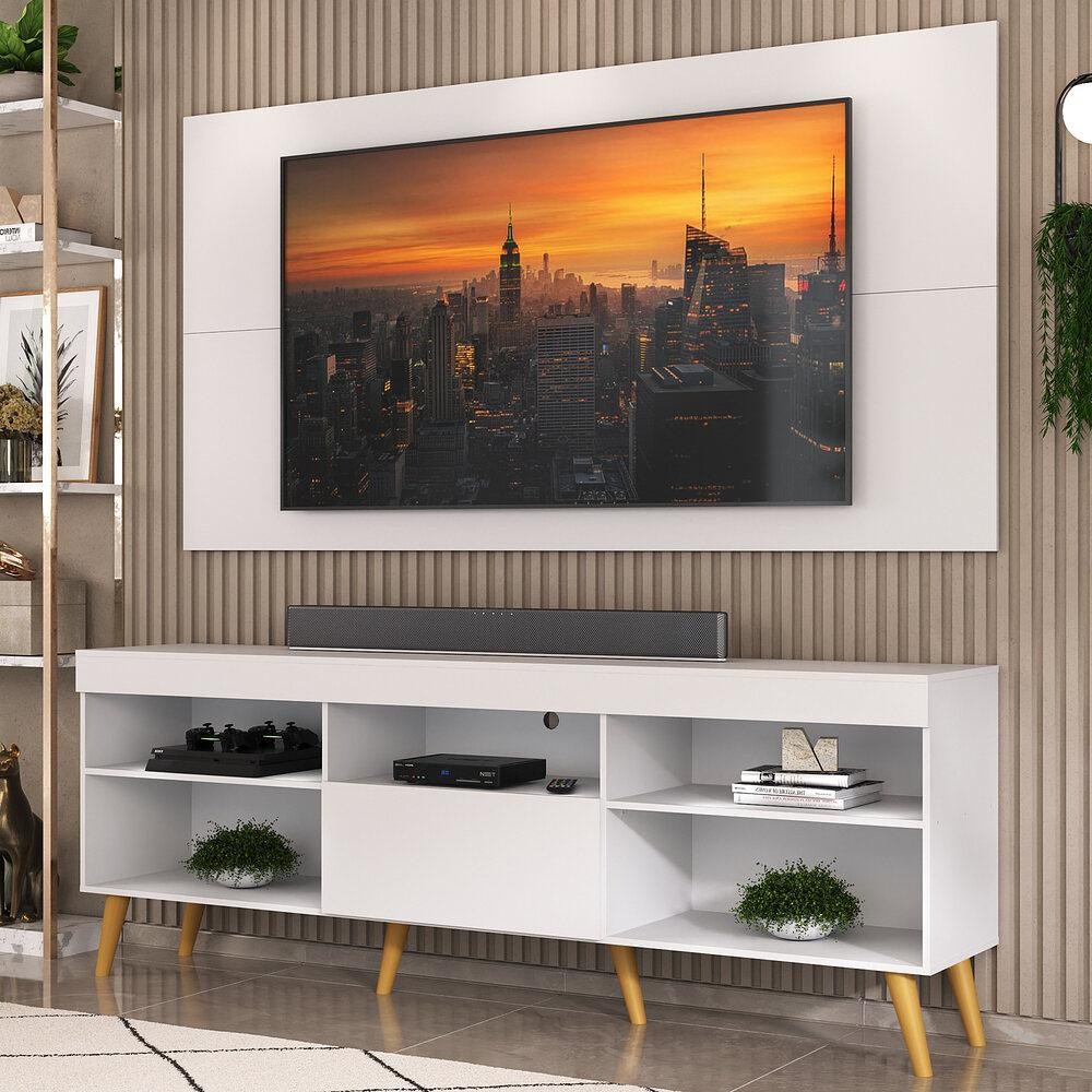 Rack com Painel TV 65" Retrô Flórida Up Multimóveis V1042