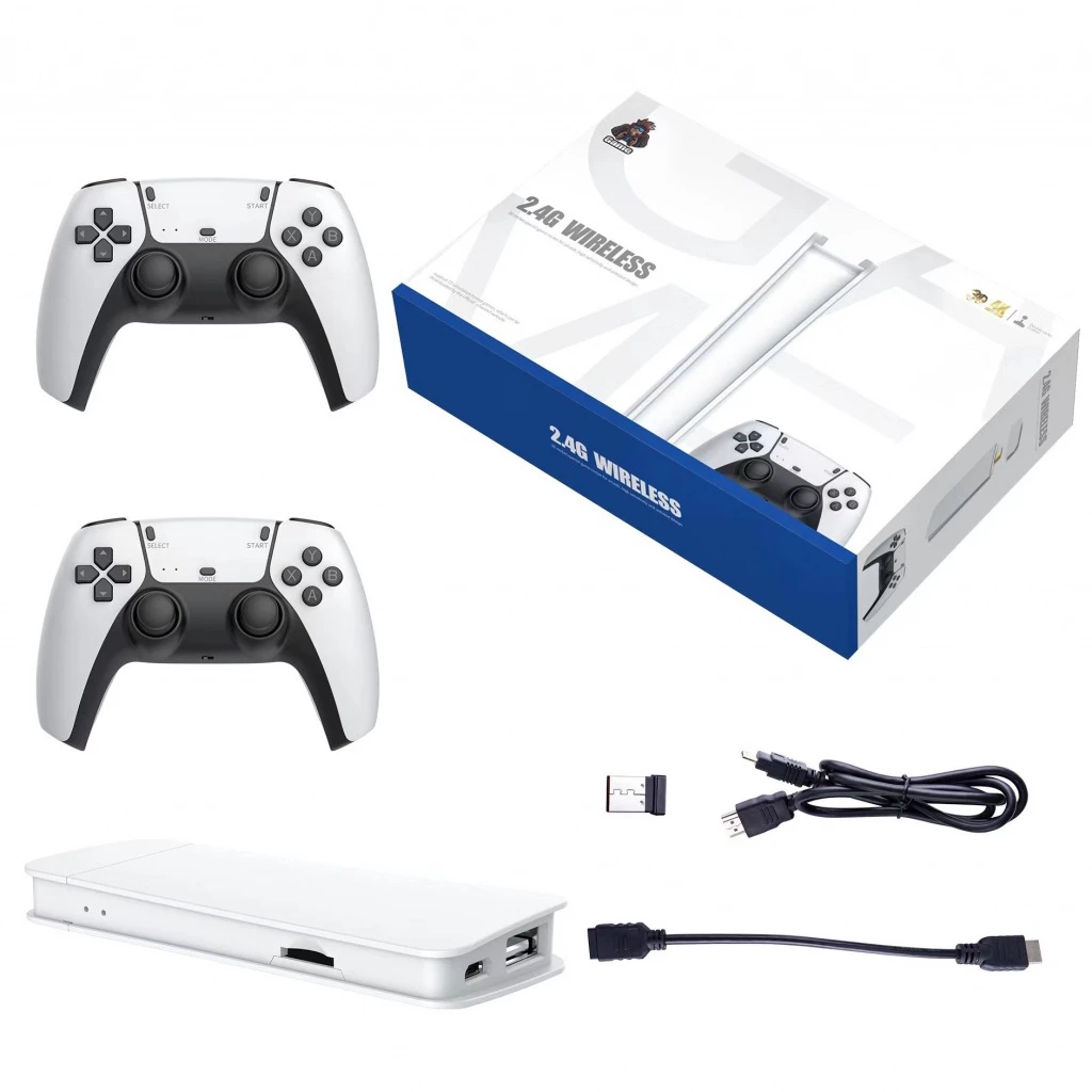 Novo Stick De Jogo M15 Console De Vídeo Game 4K Retro Jogos Clássicos 2.4G Controlador Duplo Sem Fio