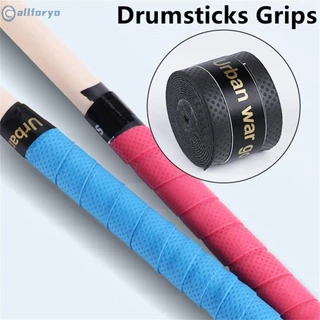 Fita De Embrulho 2 Rolos 2.5cm/0.98in Antiderrapante Para Baquetas 7A 5A 5B 7B PU Durável