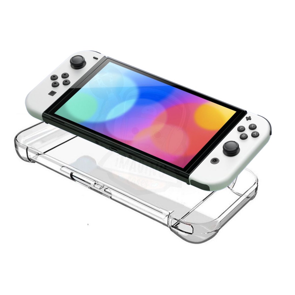 IINE PC Caixa De Armazenamento Transparente Para Nintendo Switch Joy-Con  Protetora Portátil À Prova De Poeira