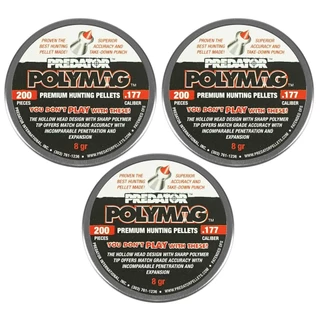 3x Chumbinho 4.5mm Predator Polymag 200un