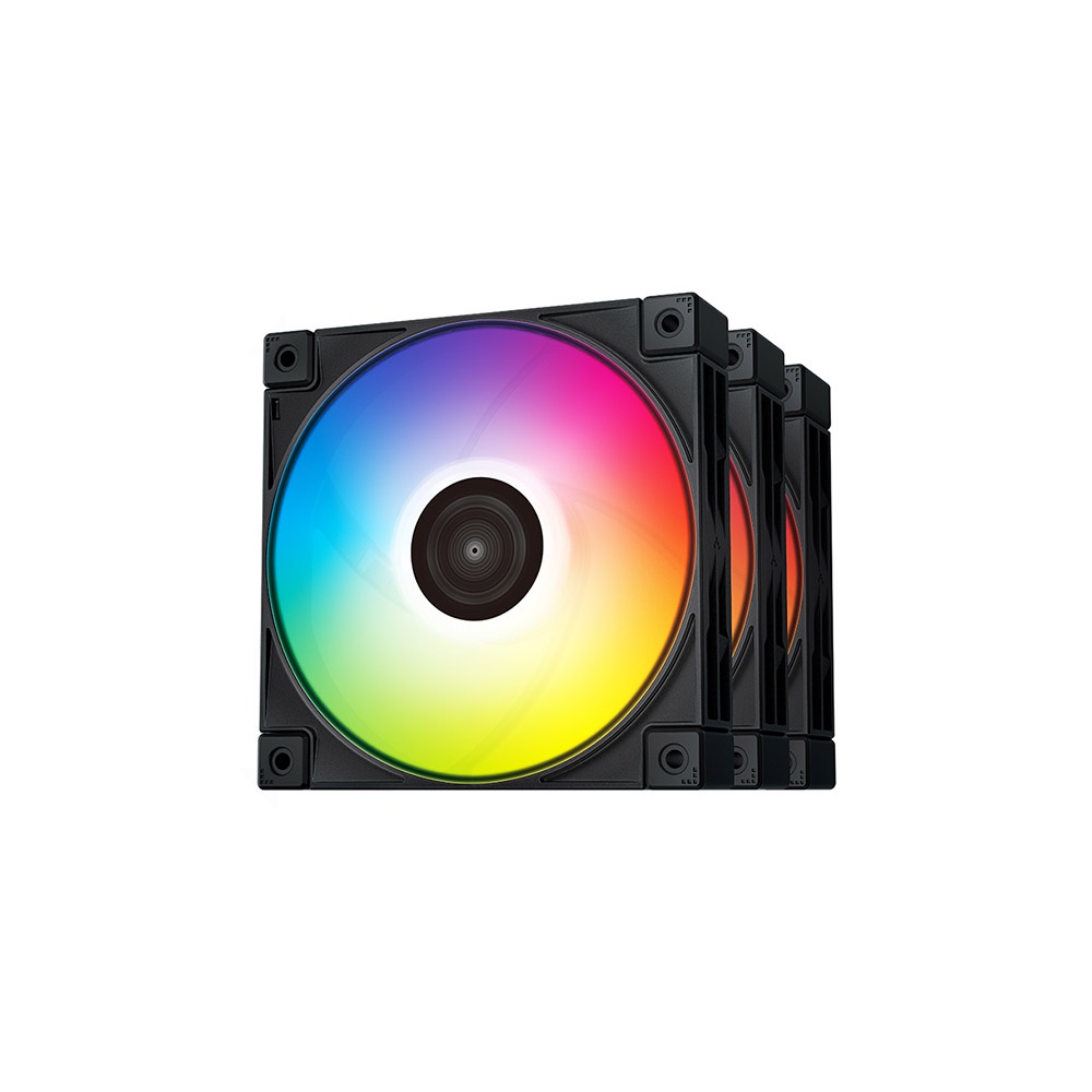 Kit com 3 Fans Coolers DeepCool FC120 RGB - 120mm | Shopee Brasil